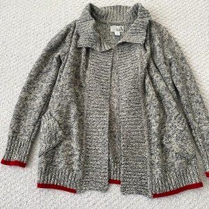 Roots Cabin Shawl Open Cardigan